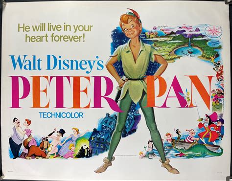 PETER PAN, Original Vintage Disney Poster. - Original Vintage Movie Posters