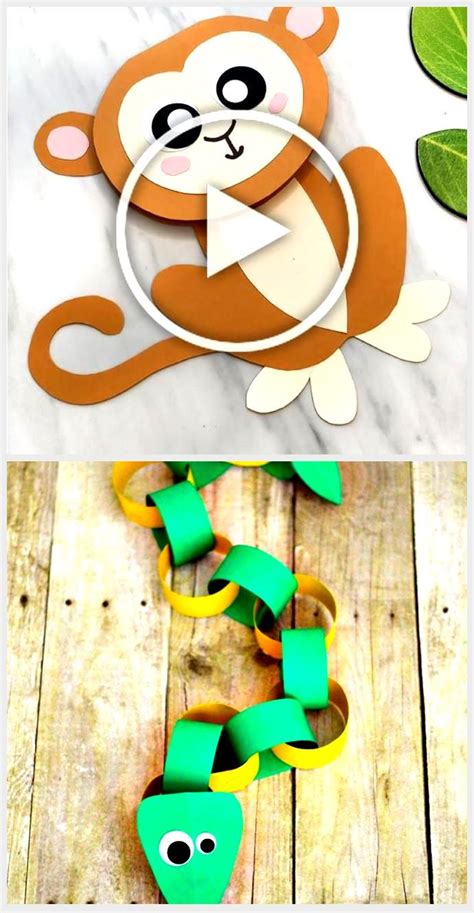 Jungle Animal Craft For Kids | Learn how to make this adorable monkey ...