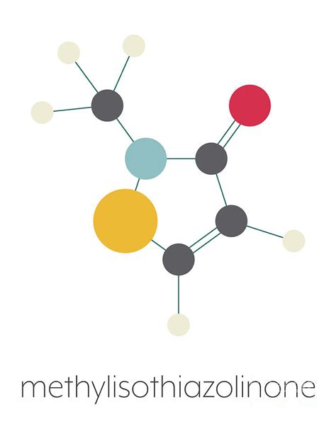 Methylisothiazolinone Preservative Molecule Photograph by Molekuul ...