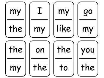 Sight Word Dominoes - (Kindergarten Sight Words) by Mrs Carr's Corner