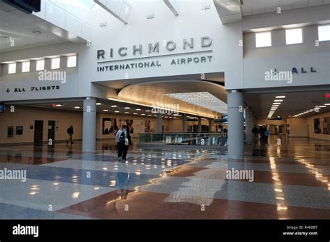 Interior view of Richmond International Airport in Richmond, Virginia, USA Stock Photo - Alamy