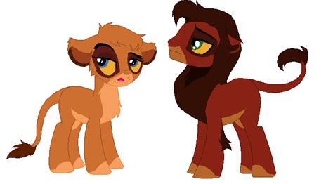 Vitani and Kovu by Fluffomaru on DeviantArt