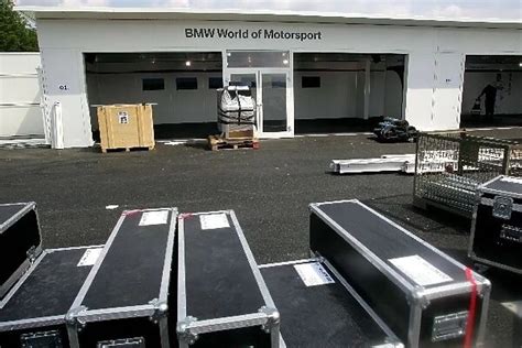 Formula One World Championship: The BMW Sauber F1 pit lane