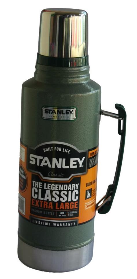 Stanley Classic Flask 1.89L Stainless Steel Extra Large Vacuum Thermos ...