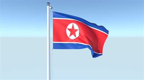 Animated Flag Of North Korea 3D Model - TurboSquid 1751645