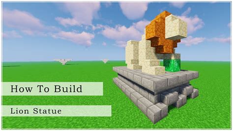 How to Build a Lion Statue (Minecraft 1.19 Tutorial) - YouTube