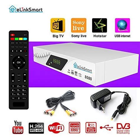 Elinksmart 8080 Dvb-s2 Satellite Tv Receiver Dimension(l*w*h): 26*18*6 ...