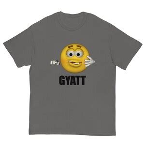 Gyatt Emoji T-shirt, Funny Meme Tee, Point Emoji With GYAT, Silly ...