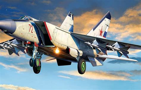 🔥 Download Wallpaper The Russian Air Force Mig Foxbat Twin Engine by @wacevedo | MiG 25 ...