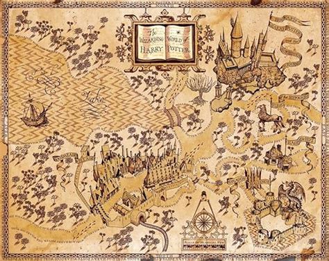 Wizarding World Map | Kinderzimmer 2018