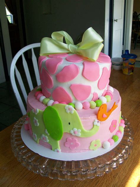 elephant baby girl cake, we have a babyshower that would match this!! | Put a life in your party ...