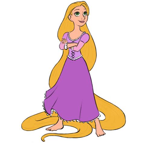 How to Draw Rapunzel - Easy Drawing Art