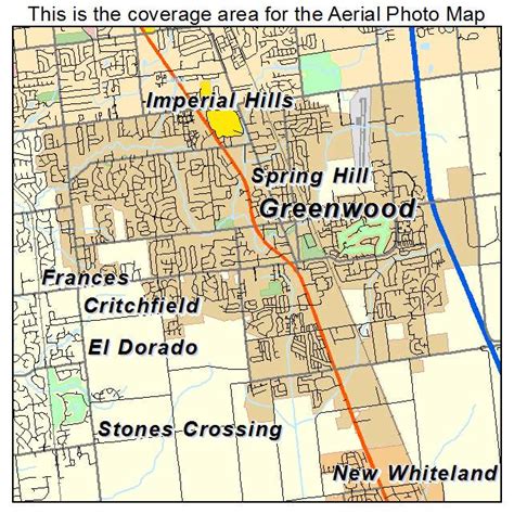 Aerial Photography Map of Greenwood, IN Indiana