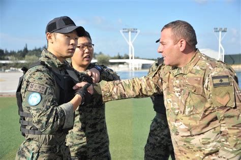 UNIFIL Korean peacekeepers and LAF soldiers in joint combat training ...