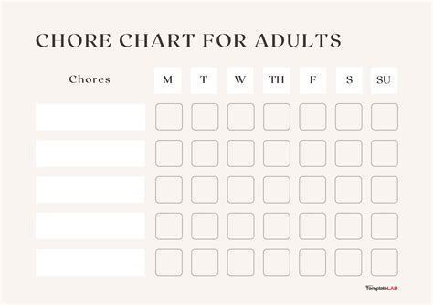 23 FREE Chore Chart Templates for Kids ᐅ TemplateLab