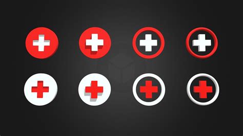 Medic / Red Cross / First Aid Logo - Buy Royalty Free 3D model by AnshiNoWara [fd59c12 ...