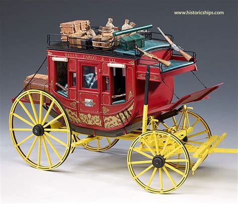 Stagecoach - Wells Fargo Stagecoach, Historic Scale Wood Model Kit by Amati Models | Araba, Araç ...