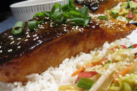 Honey Ginger Teriyaki Salmon Recipe - Food.com