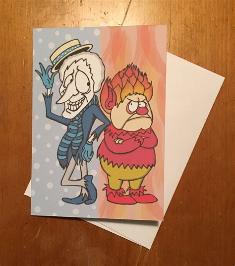 The Year Without A Santa Claus Snow Miser & Heat Miser Blank Holiday ...