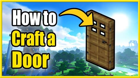 How to Make a Door in Minecraft (Recipe Tutorial)(Wood, Iron, Warped) - YouTube