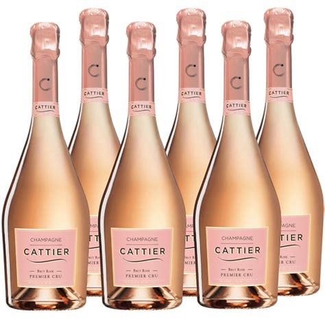 Champagne Cattier Premier Cru Brut Rosé - 6 x 75cl