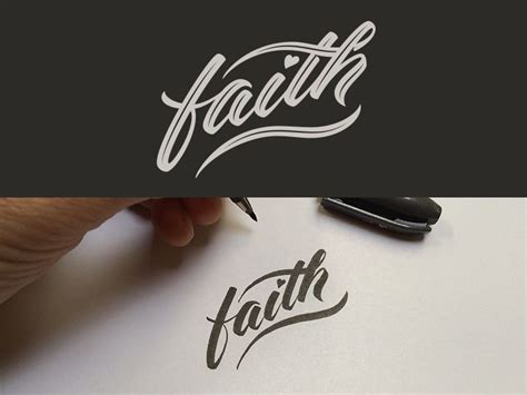 Faith | Types of lettering, Typography letters, Hand lettering