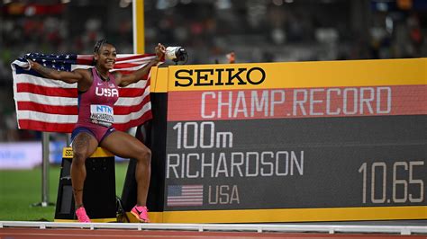 World Athletics Championships: Richardson wins 100m showdown and what ...