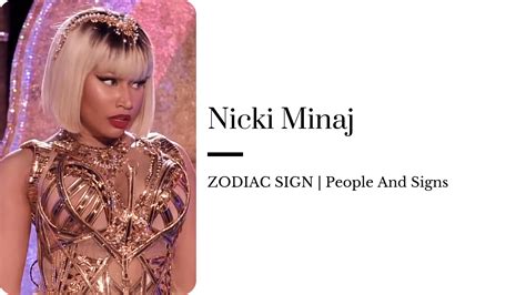 Nicki Minaj- ZODIAC SIGN | PeopleAndSigns - ZodiacReads