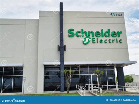 Schneider Electric Circuit Breakers On Light Blue Background. Schneider ...