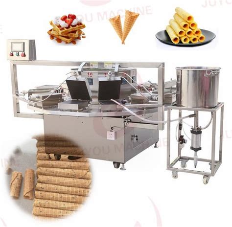 Automatic Ice Cream Cone Biscuit Waffle Making Machine Ice Cream Cones ...