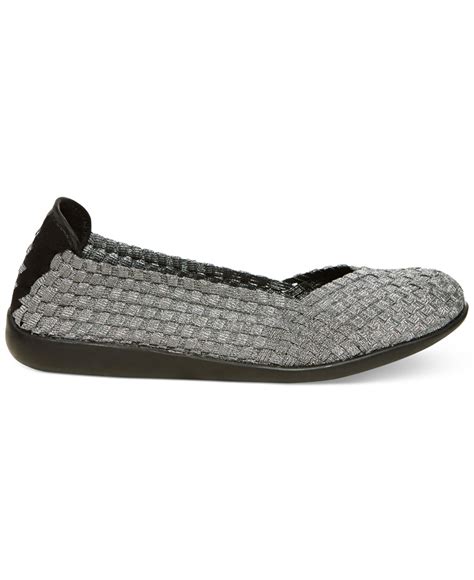 Steve Madden Criss Yoga Flats in Metallic | Lyst