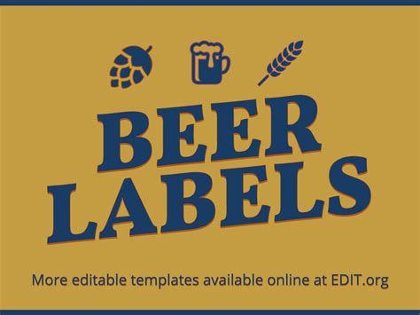 Beer Can Label Template