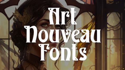 Stencil Font Art Nouveau - Infoupdate.org