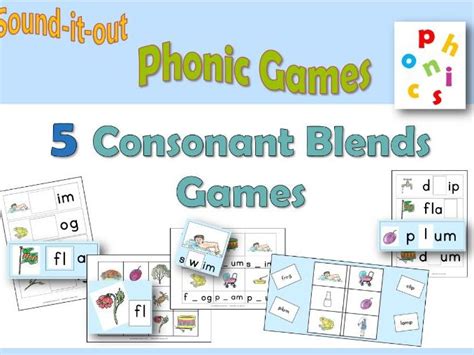 Consonant Blends Phonics Games | Teaching Resources