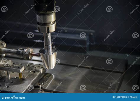 The Sinker EDM Machine Operation With Mold Insert Part. Royalty-Free ...