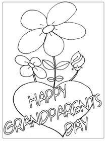 Religious Grandparents Day Printable Coloring Cards Coloring Pages