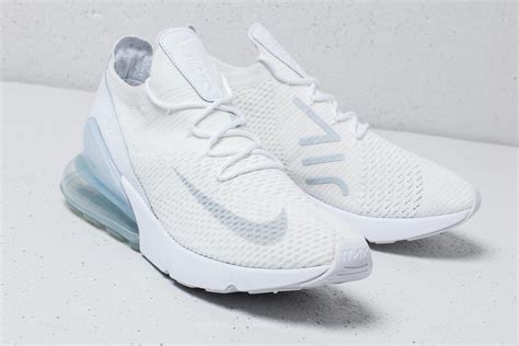 Nike Rubber Air Max 270 Flyknit White/ Pure Platinum-white for Men - Lyst