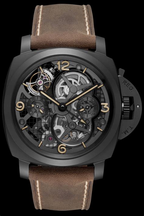 PANERAI Lo Scienziato – Luminor 1950 Tourbillon GMT Ceramica – 48mm ...