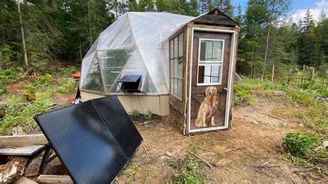 Off Grid Greenhouse Build in the Wilderness Timelapse - YouTube