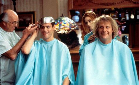 dumb and dumber haircut scene. | Dumb and dumber, Jim carrey, Dumb quotes