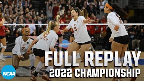 Texas vs. Louisville: 2022 NCAA volleyball championship | FULL REPLAY - YouTube