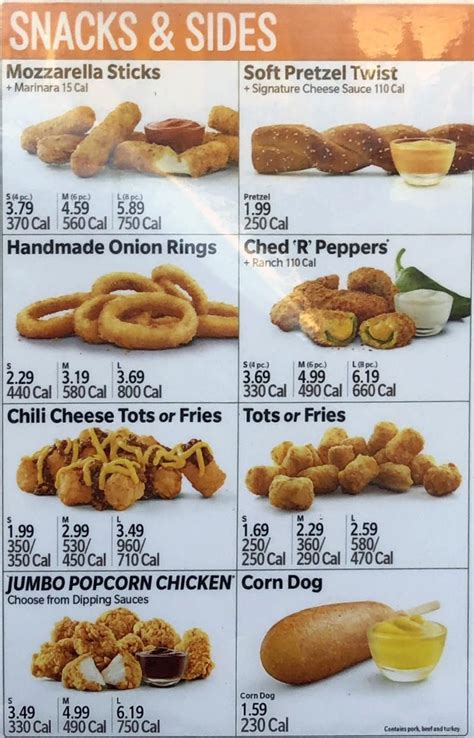 Sonic Drive-In | Menu | Prices – SLC menu