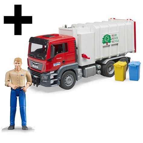 Bruder Toys 03761 Man TGS Side Loading Garbage Truck | lupon.gov.ph