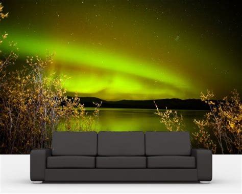 Bilderdepot24 self-adhesive photo wallpaper " Aurora Borealis - Northern Lights II" 90.55 inch ...