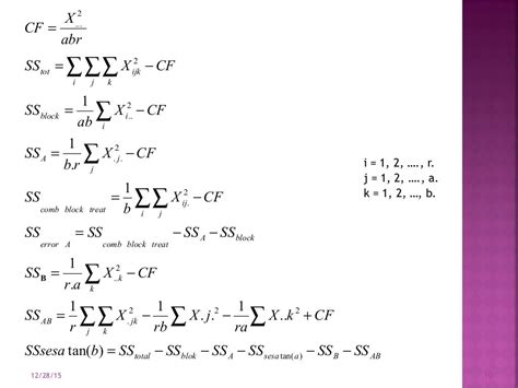 Split plot design