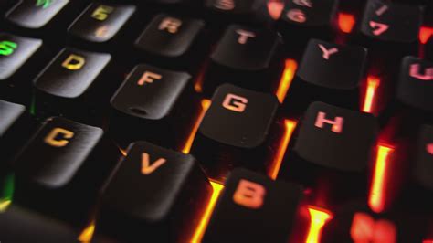 Backlit keyboard detail 41473355 Stock Video at Vecteezy