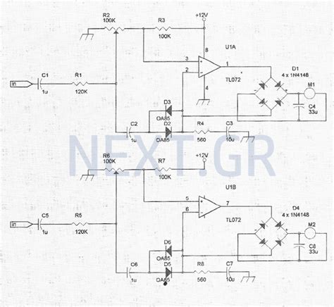 vu meter circuit : Meter Counter Circuits :: Next.gr