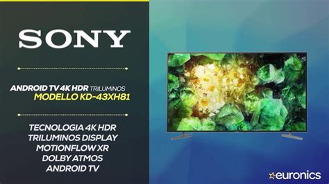 Sony | Android TV LED | UHD 4K HDR | KD-43XH81 - YouTube