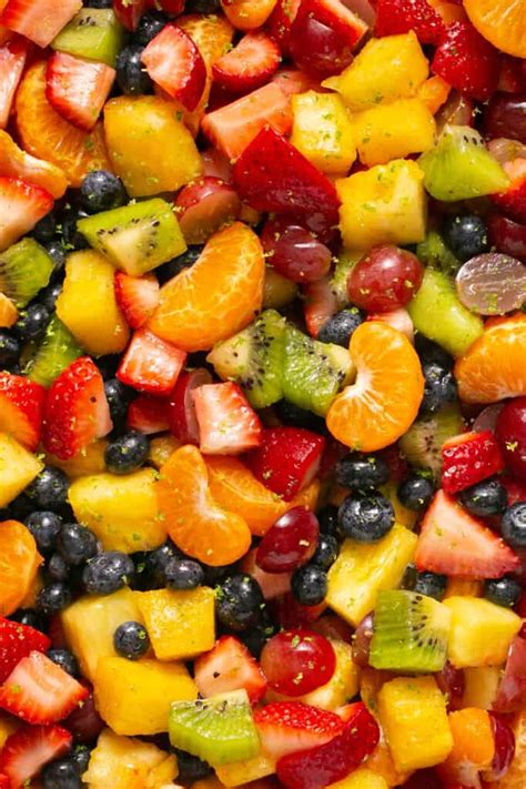 Rainbow Fruit Salad with Honey Lime Dressing | Lauren Fit Foodie