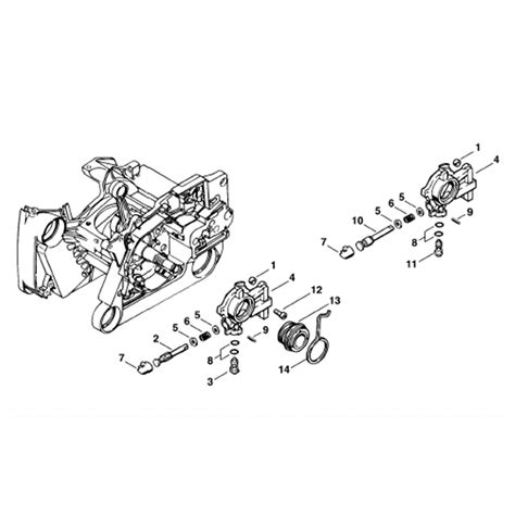 Stihl MS 660 Chainsaw (MS660 W) Parts Diagram, Oil pump